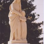 Szobor – Szent Anna a gyermek Máriával – Nagykövesd [Veľký Kamenec]